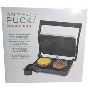 Wolfgang Puck Black Panini Duet Grill